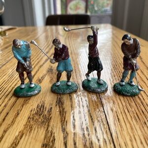 Mini metal Golfer Figurines (4 pcs)